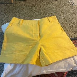 Trina Turk new yellow shorts size 10